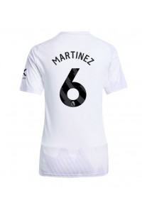 Manchester United Lisandro Martinez #6 Jalkapallovaatteet Naisten Vieraspaita 2025-26 Lyhythihainen